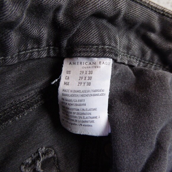 American Eagle Jeans Mens 29x30 Next Level Airflex Skinny Distressed Stretch - Picture 9 of 13